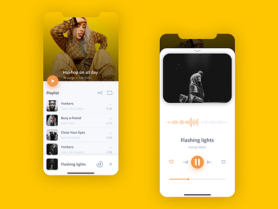 Music app UI clean figma inspiration interface minimal mobile music music app player ui ux