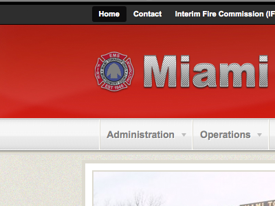 Miami FD fire redesign website