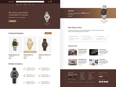 E-Commerce Website e commerce e commerce website interaction design ui ux watch webdesign website