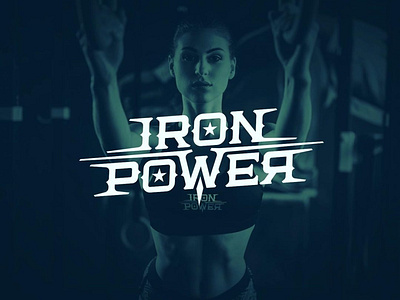 Lettering logo "Iron Power"