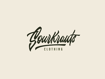Sourkrauts lettering logo