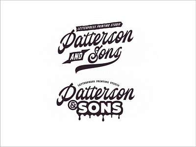 Patterson & Sons 3 branding calligraphy design illustration lettering logo type typography ui