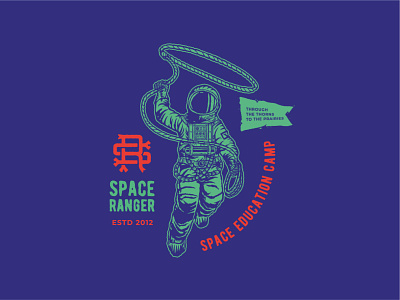 Space Ranger branding calligraphy clothing design illustration lettering logo type typography