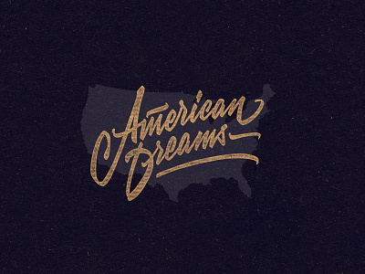 American Dreams branding calligraphy design lettering logo print t shirt type typography vector
