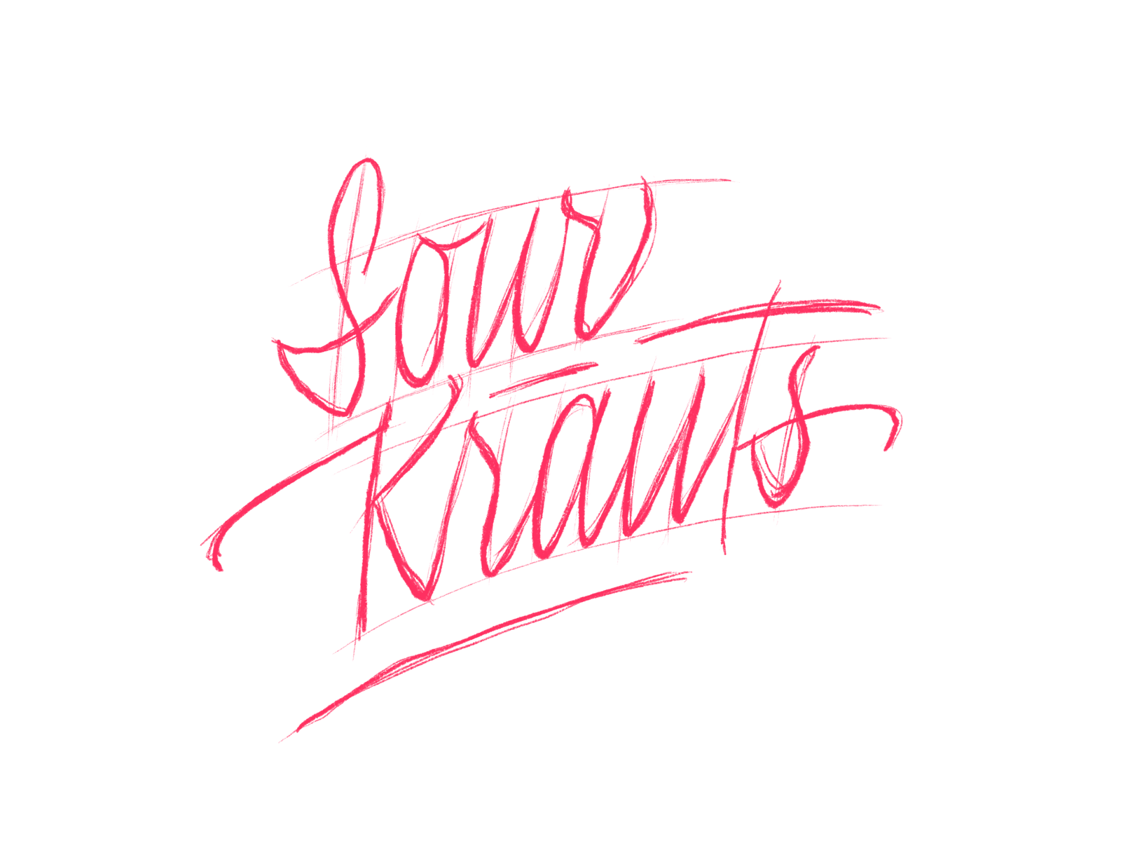 Lettering print for “Automotive Fashion Brand - Sourkrauts” calligraphy lettering print print design printing printmaking typography