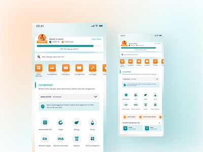 Ruangguru Redesign 2020 app blurred blurred background design minimal redesign ui