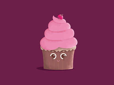 Cupcake character design graphic design illustration