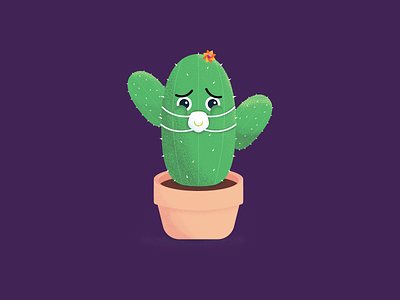 Cactus chacracter graphic design illustration