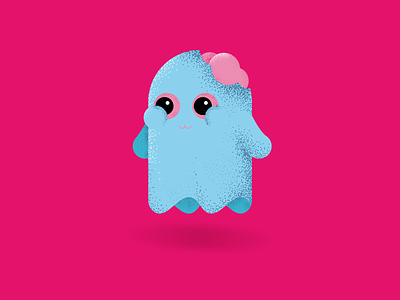 Ghost character design illustration