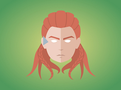 Icon Horizon Zero Dawn flat design flat design horizon zero dawn icon illustration illustrator