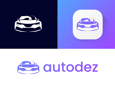 autodez logo app branding design gradient gradients illustration interface logo smooth ui