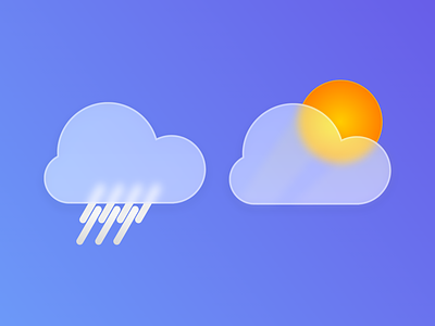 Rain / Sun Icons