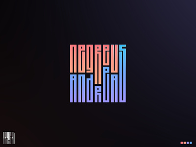 Negreu Andreas - new logotype branding design flat gradient illustration logo smooth vector