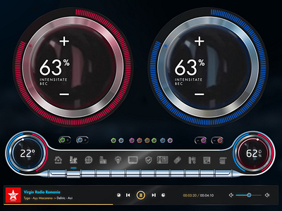 Skeuomorphic but flat