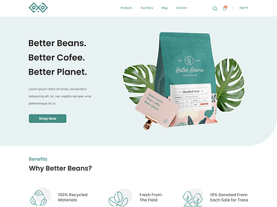 Coffee Store and Product Website