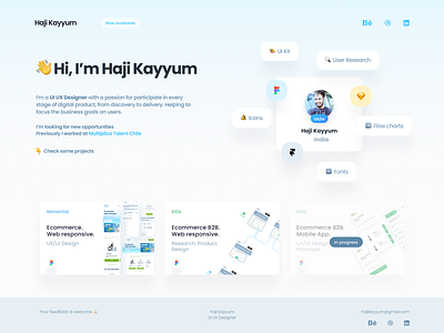 UI UX Designer Portfolio - Haji Kayyum