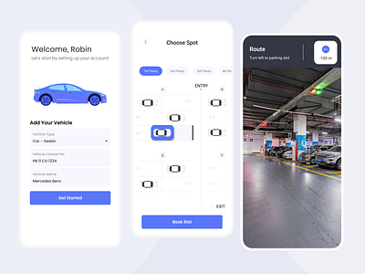 Smart Parking App Design