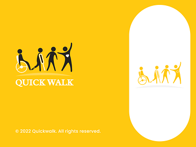 Quick Walk Physiotherapist Logo  Design