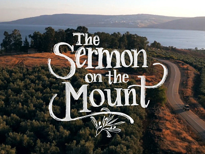 The Sermon on the Mount Lettering