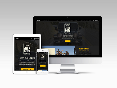 Jeep Nation design ui ux web