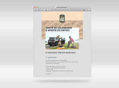 E-mail Jeep Nation design ui ux web