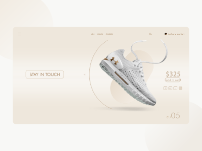 Under Armour UI Design footwear interface design signup ui ui design uidesign under armour