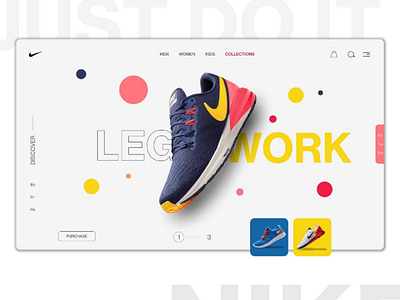 Nike Footwear UI footwear nike fashion ui