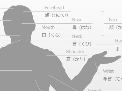 Japanese body parts