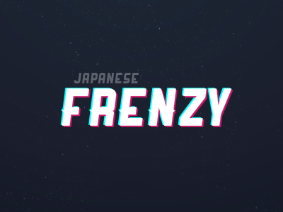 Japanese Frenzy logo 3d edu education game japanese languages logo sci fi space typing game