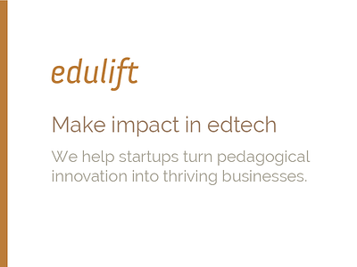 Edulift Consulting brand brand consulting edtech logo