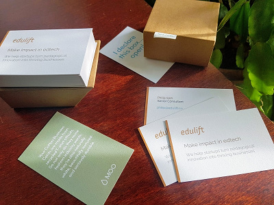 Edulift Consulting business cards