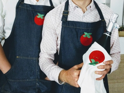 Pona branded aprons apron food logo