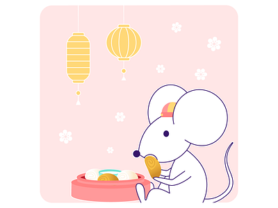 Pona Chinese New Year card: Rat