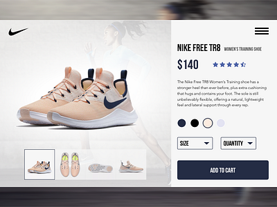 Daily UI Challenge #012 daily ui challenge nike shoes