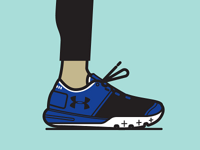 UA CHARGED ULTIMATE 2.0 illustration sneaker underarmour vector
