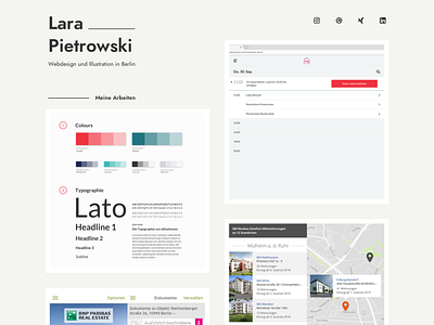 Portfolio draft design gallery layout plain portfolio ui webdesign website works