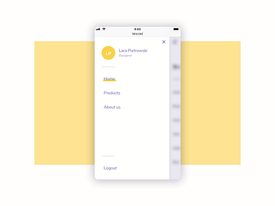 Mobile Menu design menu minimalistic mobile navigation simple ui web design