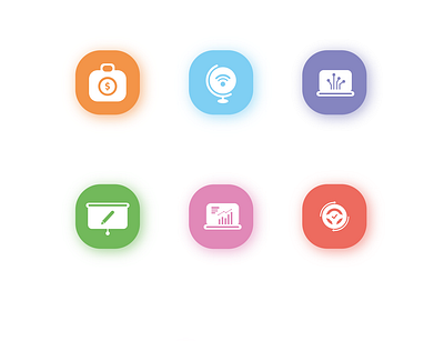 Icons Rumah Startup app design flat icon typography ui ux vector