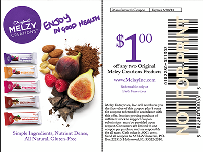 Melzy Coupon coupon design healthy snacks
