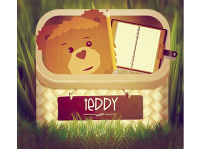 My Teddy App Design application basket chalkboard teddy