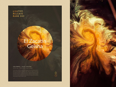 Poster 003 – El Zacatin Gesha coffee coffee poster design design in coffee graphic design poster design