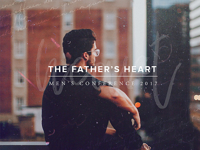 The Father's Heart art direction church conference design men