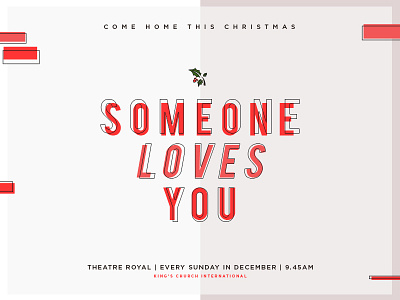 Someone Loves You christmas church design love