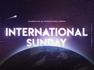 International Sunday christian church design diversity galaxy international preach sermon space