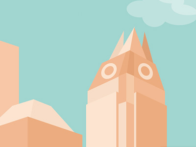 Building Owl! austin illustration