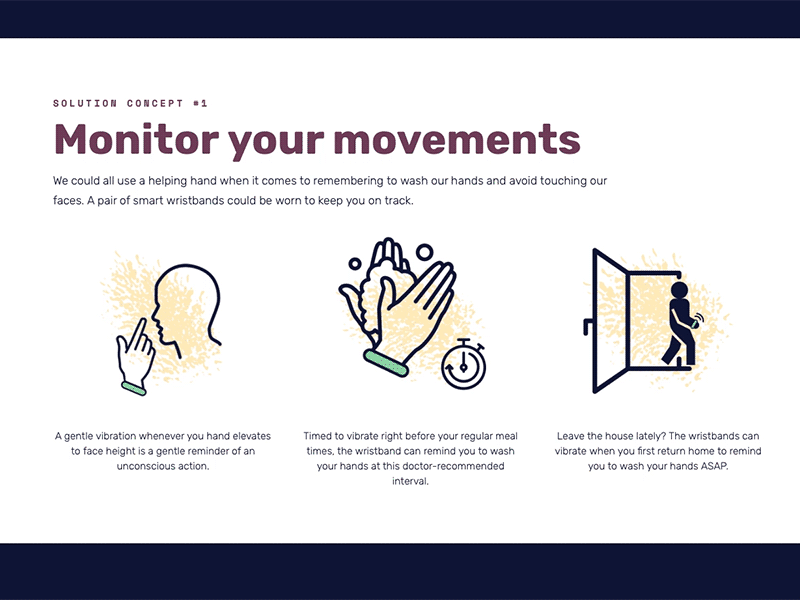 Monitor your movements animation illustration