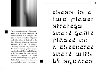 ROOK /// A CHESS-BASED FONT