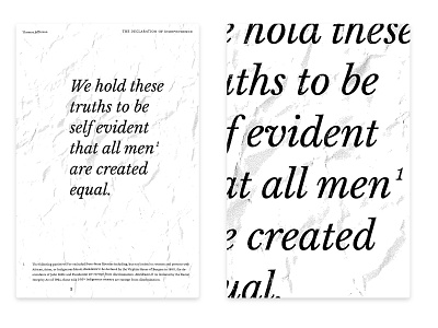 Footnote america baskerville crumpled design italic poster poster design typography typography design ui