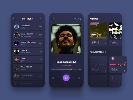 Music Player App Design by Andrii Perevoznik on Dribbble