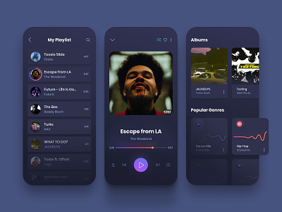 Music Player App Design by Andrii Perevoznik on Dribbble